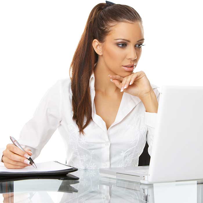 Happy customer with agent